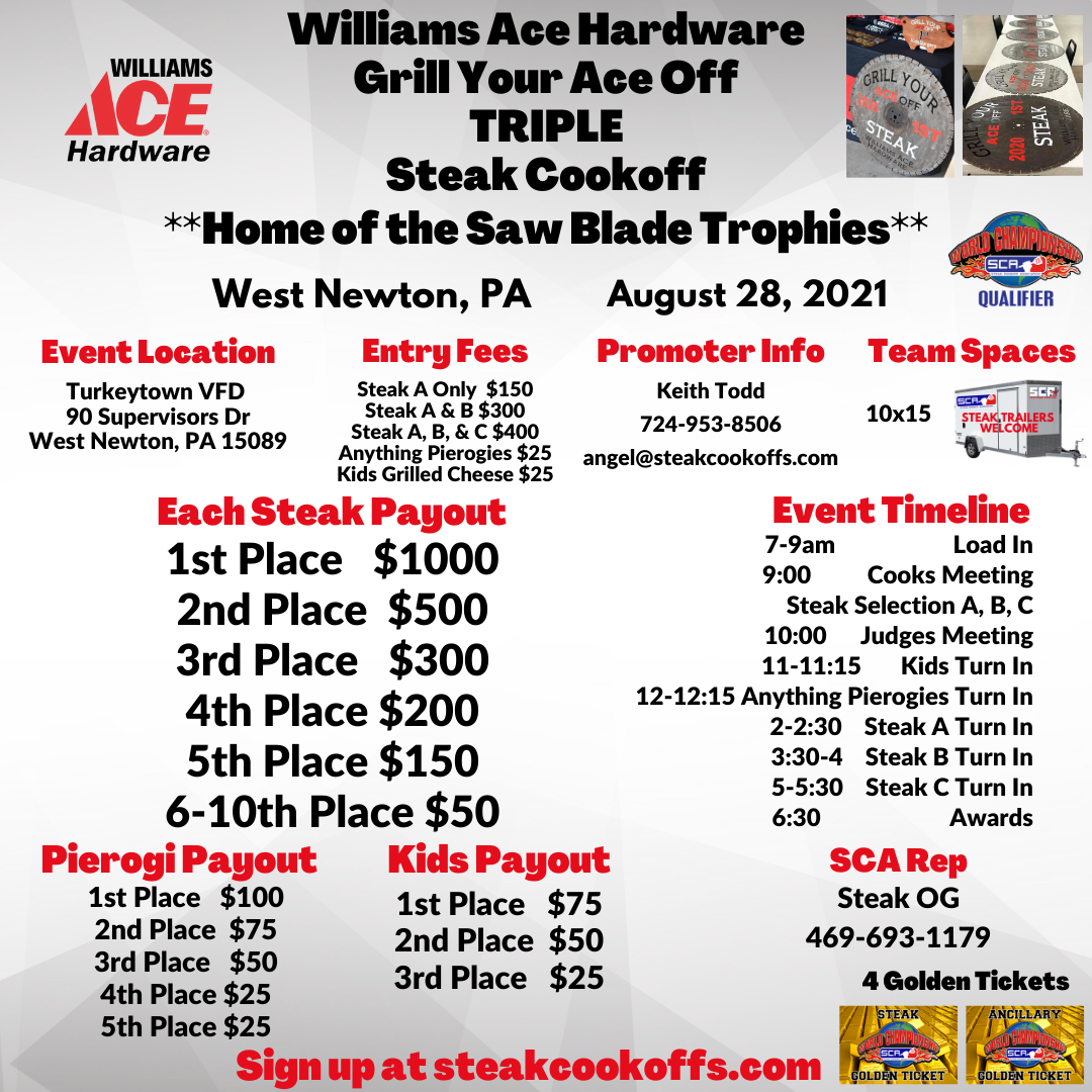 Williams Ace Hardware Grill Your Ace Off TRIPLEMid Atlantic Barbecue Association